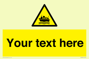 Custom warning ferries crossing vessels